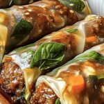 Flavorful Thai Basil Beef Rolls