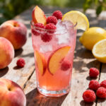 Homemade Raspberry Peach Lemonade (Sweet, Fruity & Refreshing Summer Drink)