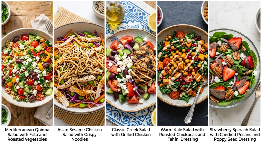 Best Salads Ever: 5 Easy, Quick & Delicious Recipes That Prove Salads Don’t Have to Be Boring